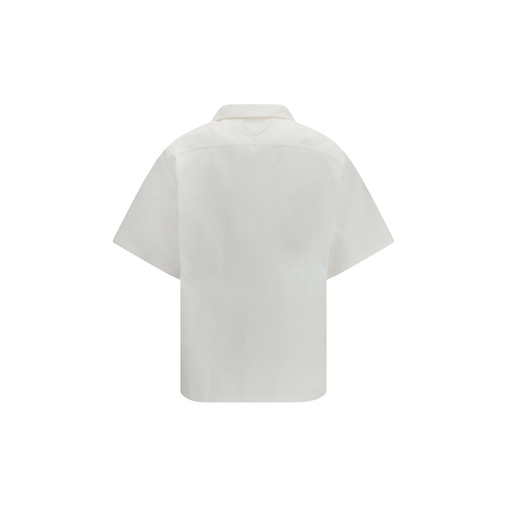 Prada White Cotton Pattern Shirt | Regal Royce
