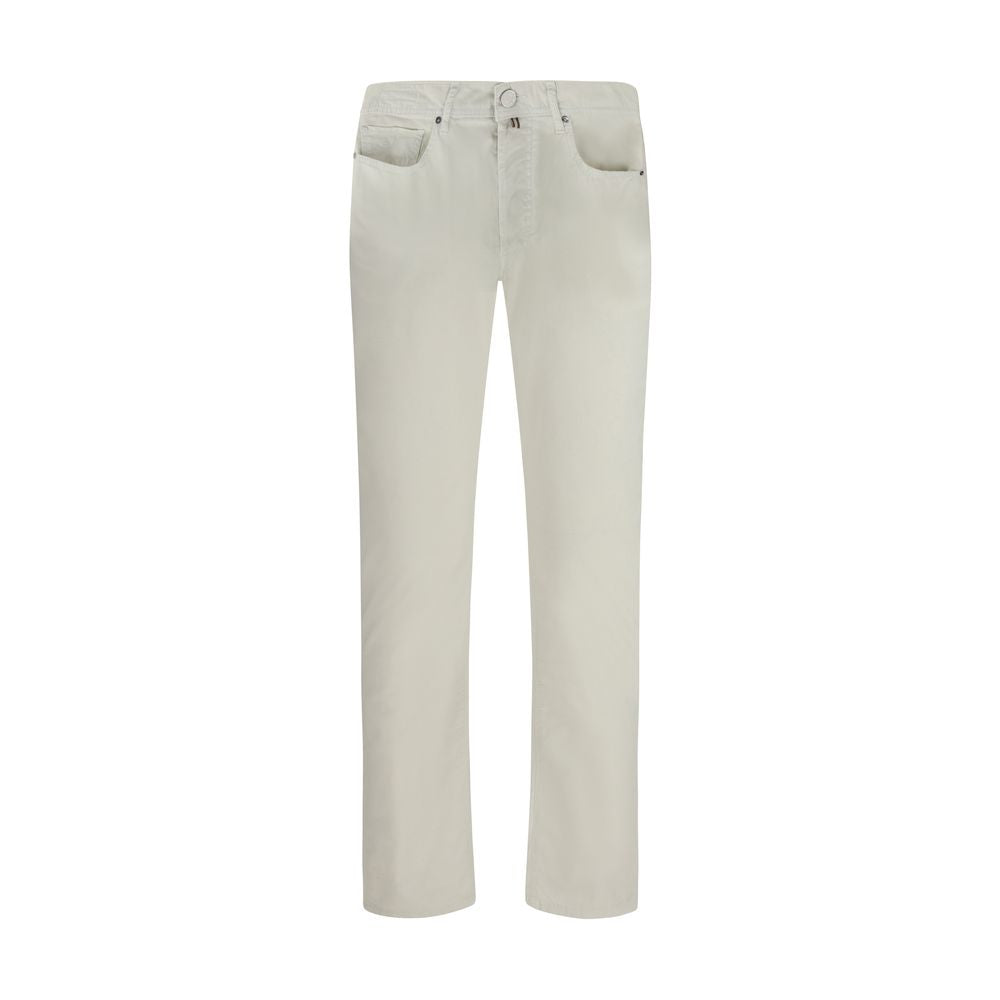 Jacob Cohen White Cotton Pants | Regal Royce