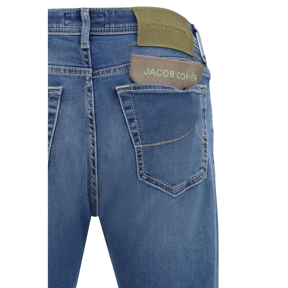 Jacob Cohen Blue Cotton Slim Fit Jeans | Regal Royce