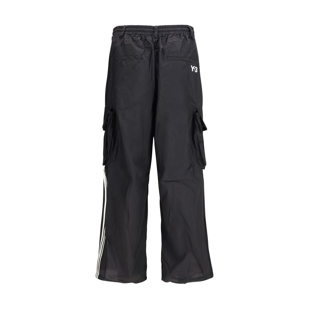 Y-3 Black Polyamide Cargo Pants | Regal Royce
