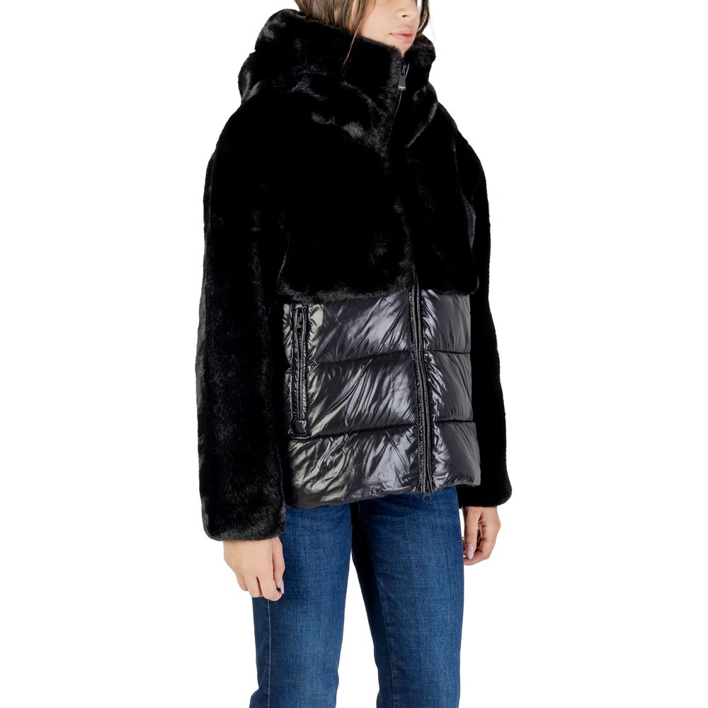 Blauer Black Polyester Coat | Regal Royce