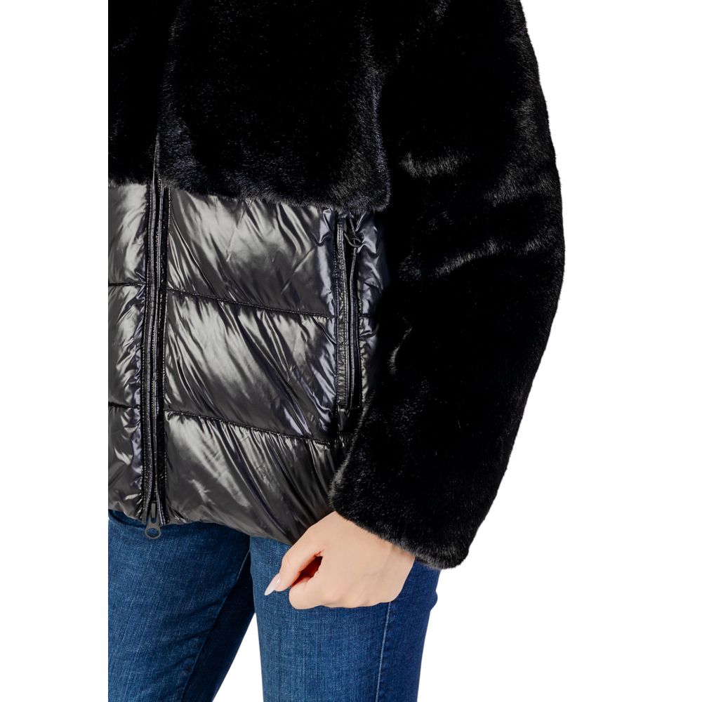 Blauer Black Polyester Coat | Regal Royce