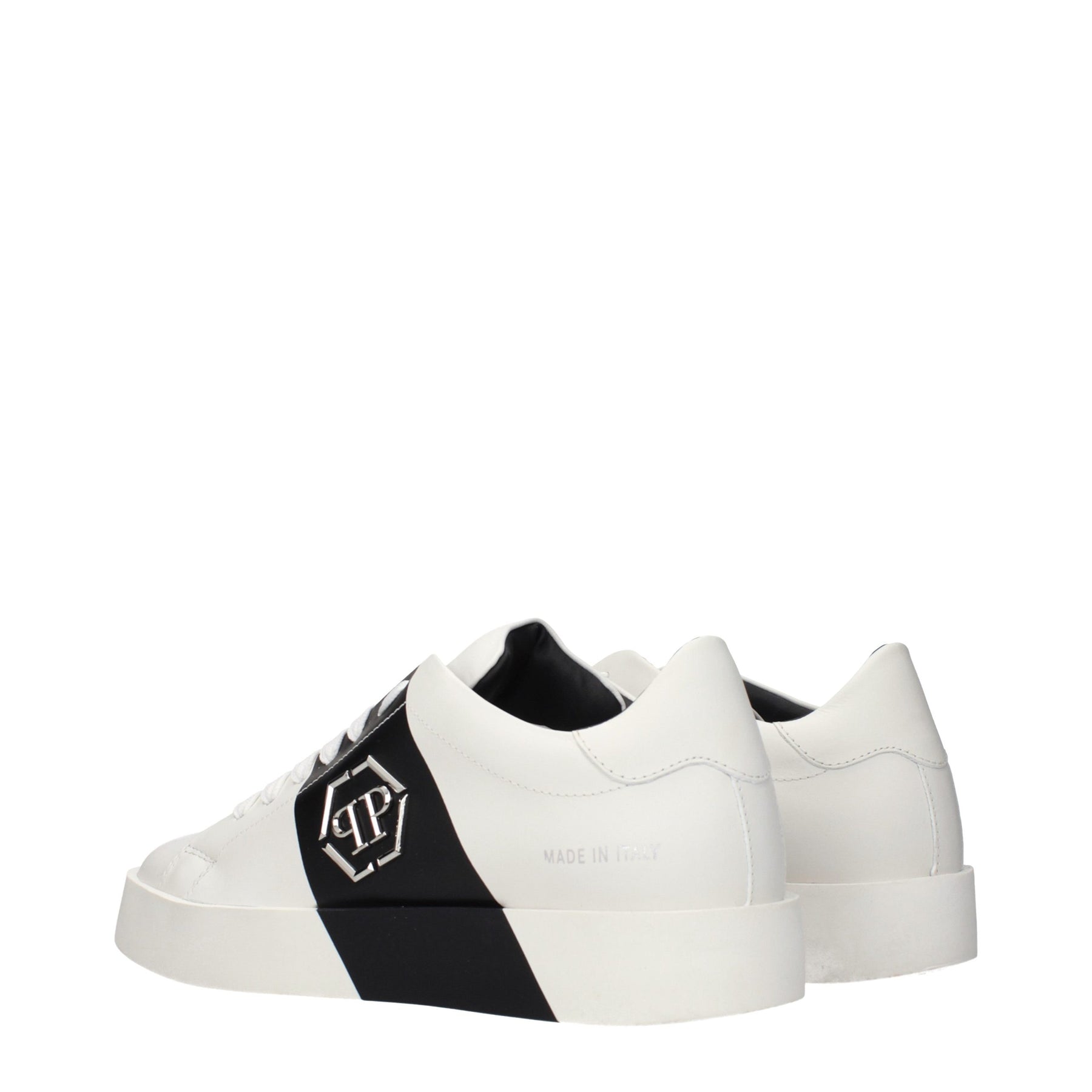 Philipp Plein White Leather Sneakers | Regal Royce