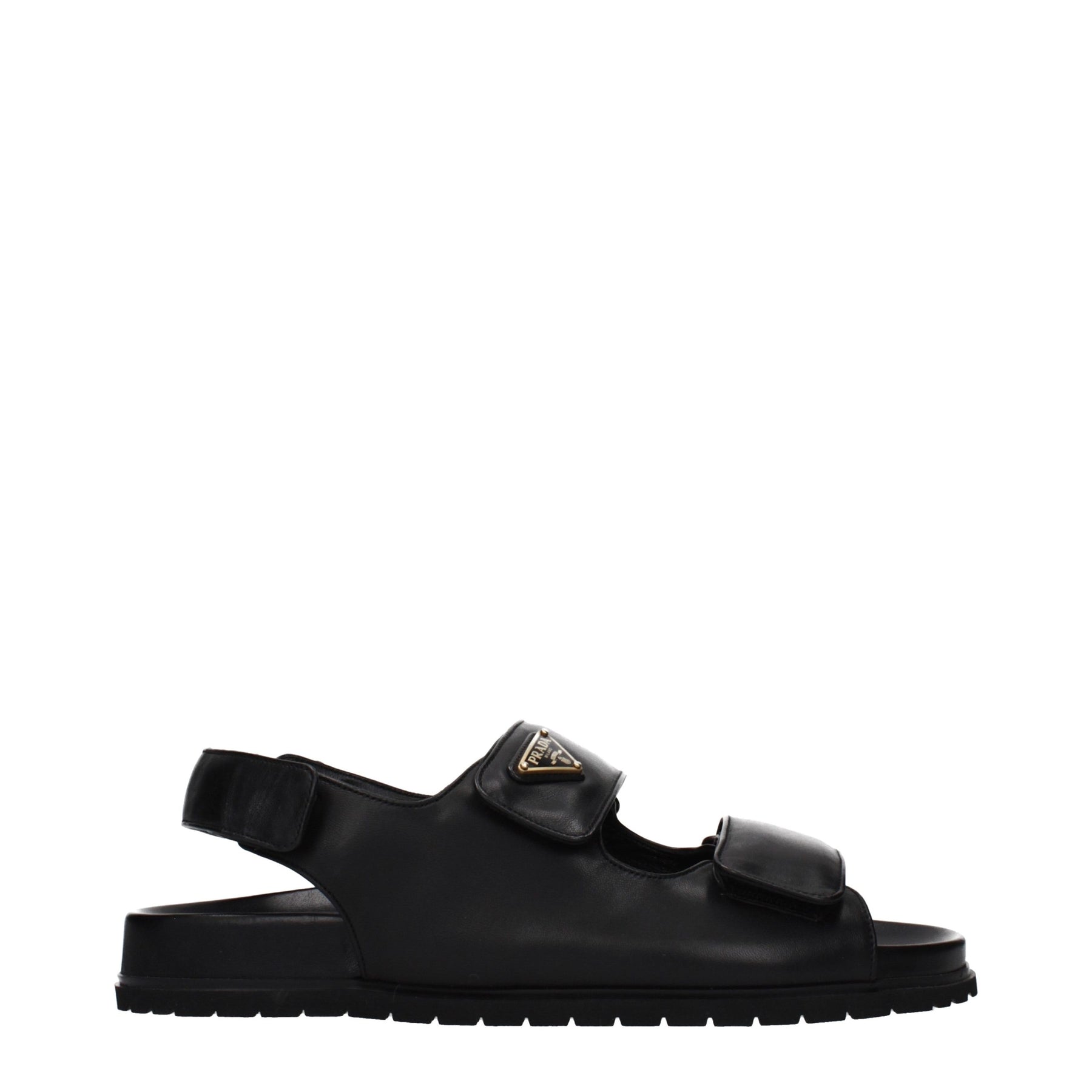 Prada Black Leather Sandals | Regal Royce