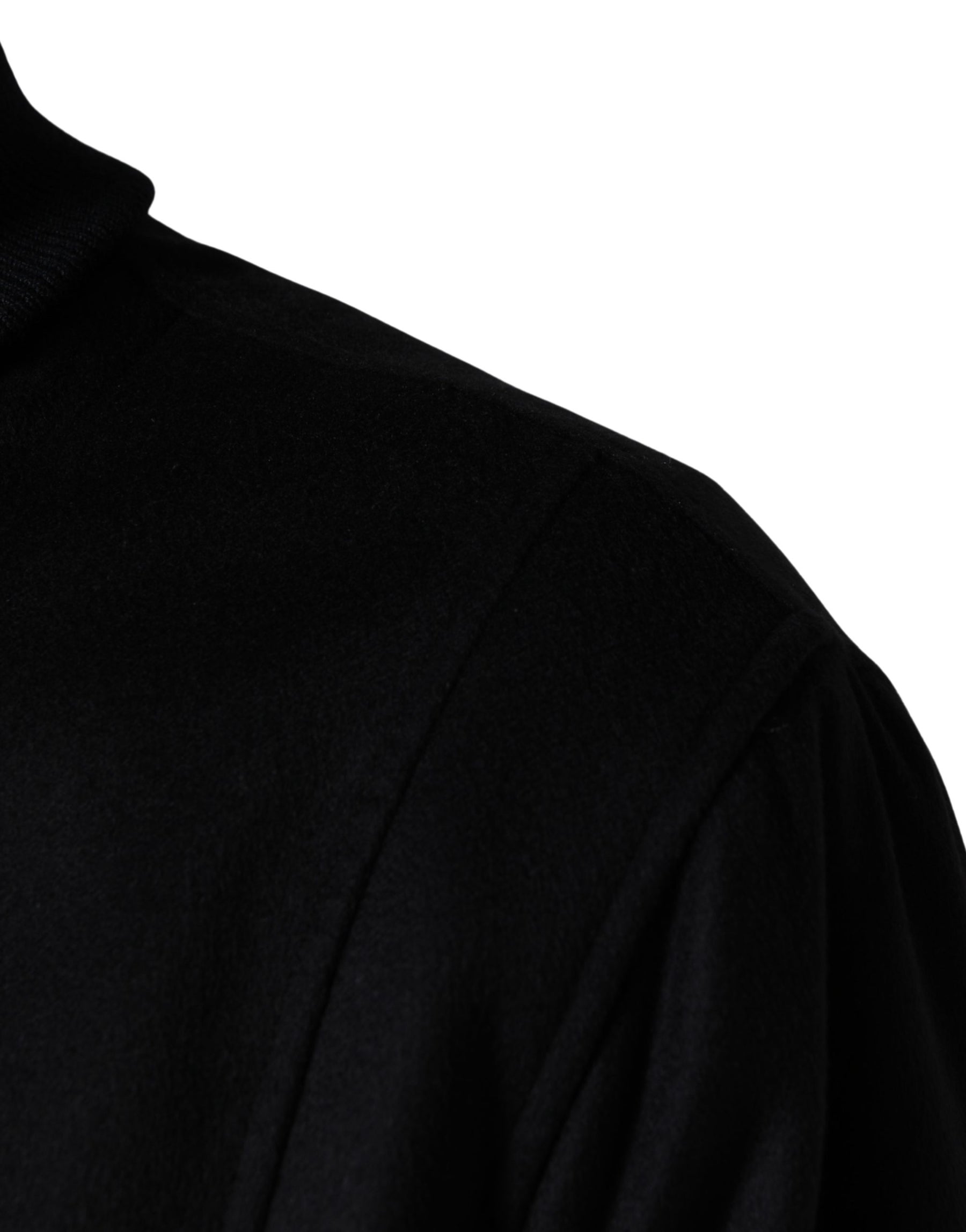 Dolce & Gabbana Black Cashmere Knitted Button Down Jacket | Regal Royce