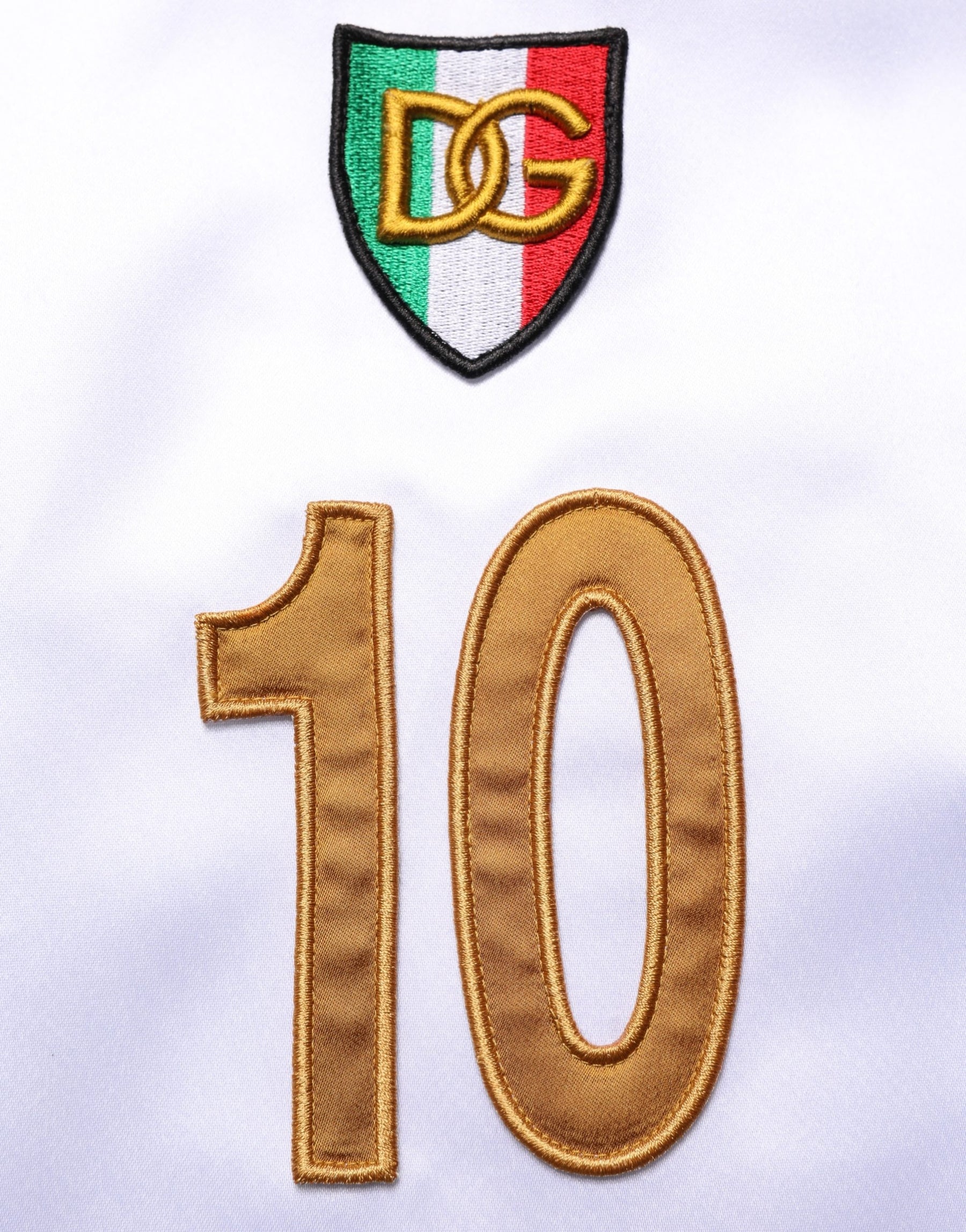Dolce & Gabbana Multicolor Italia DG Logo Satin Tank T-shirt | Regal Royce
