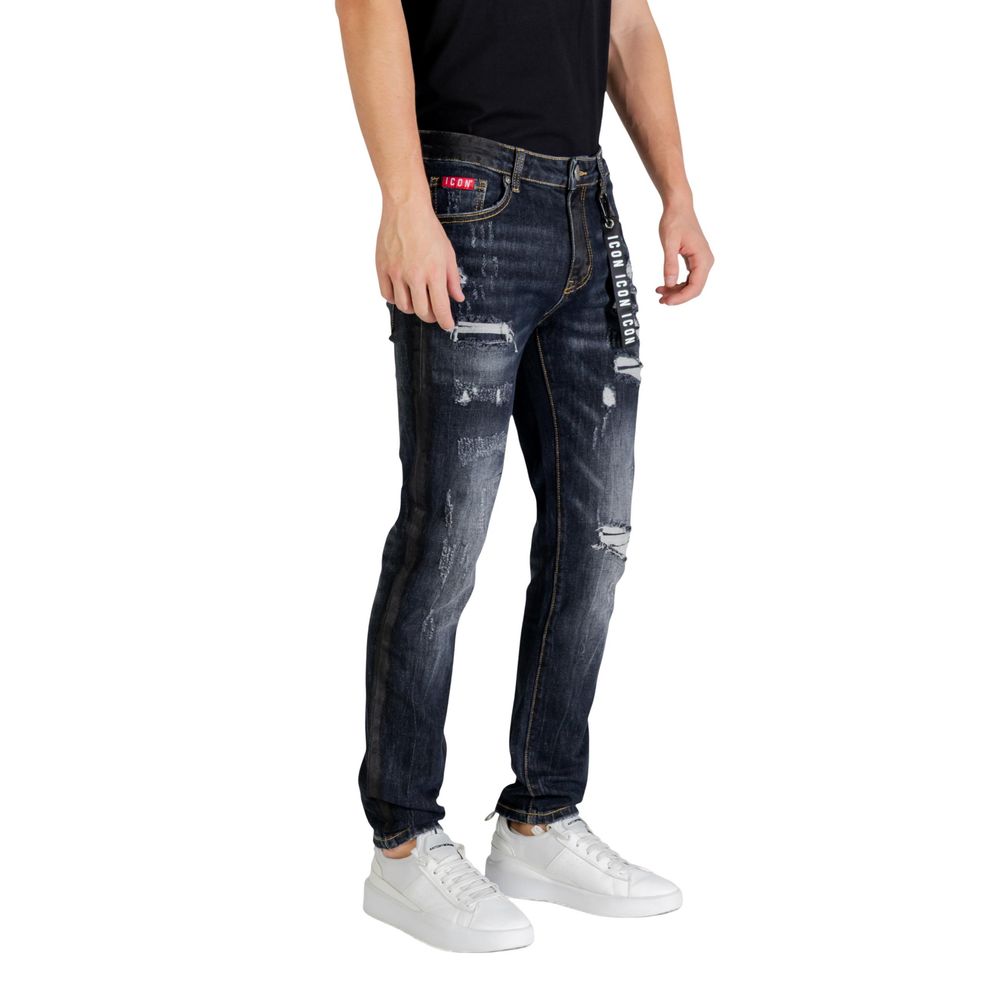 Icon Blue Cotton Skinny Jeans | Regal Royce