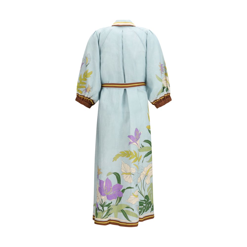 Alemais Multicolor Linen Casual Dress | Regal Royce