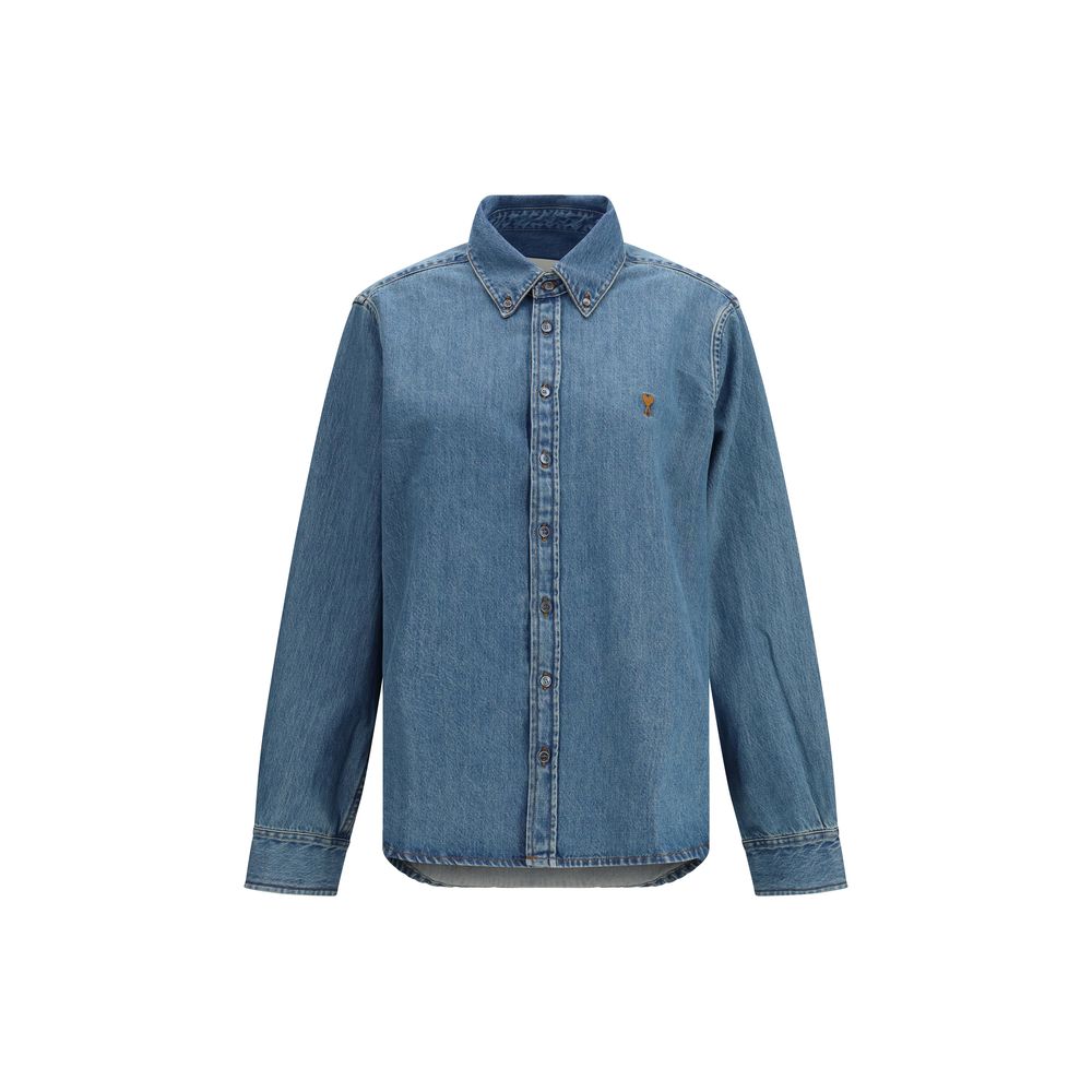 Ami Paris Blue Denim Shirt | Regal Royce