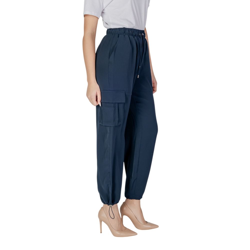 Liu Jo Blue Polyester Cargo Pants | Regal Royce