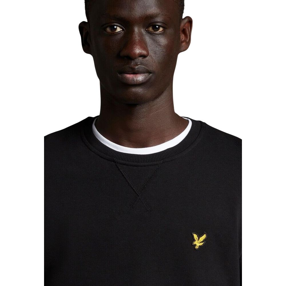 Lyle & Scott Black Cotton Sweatshirt | Regal Royce