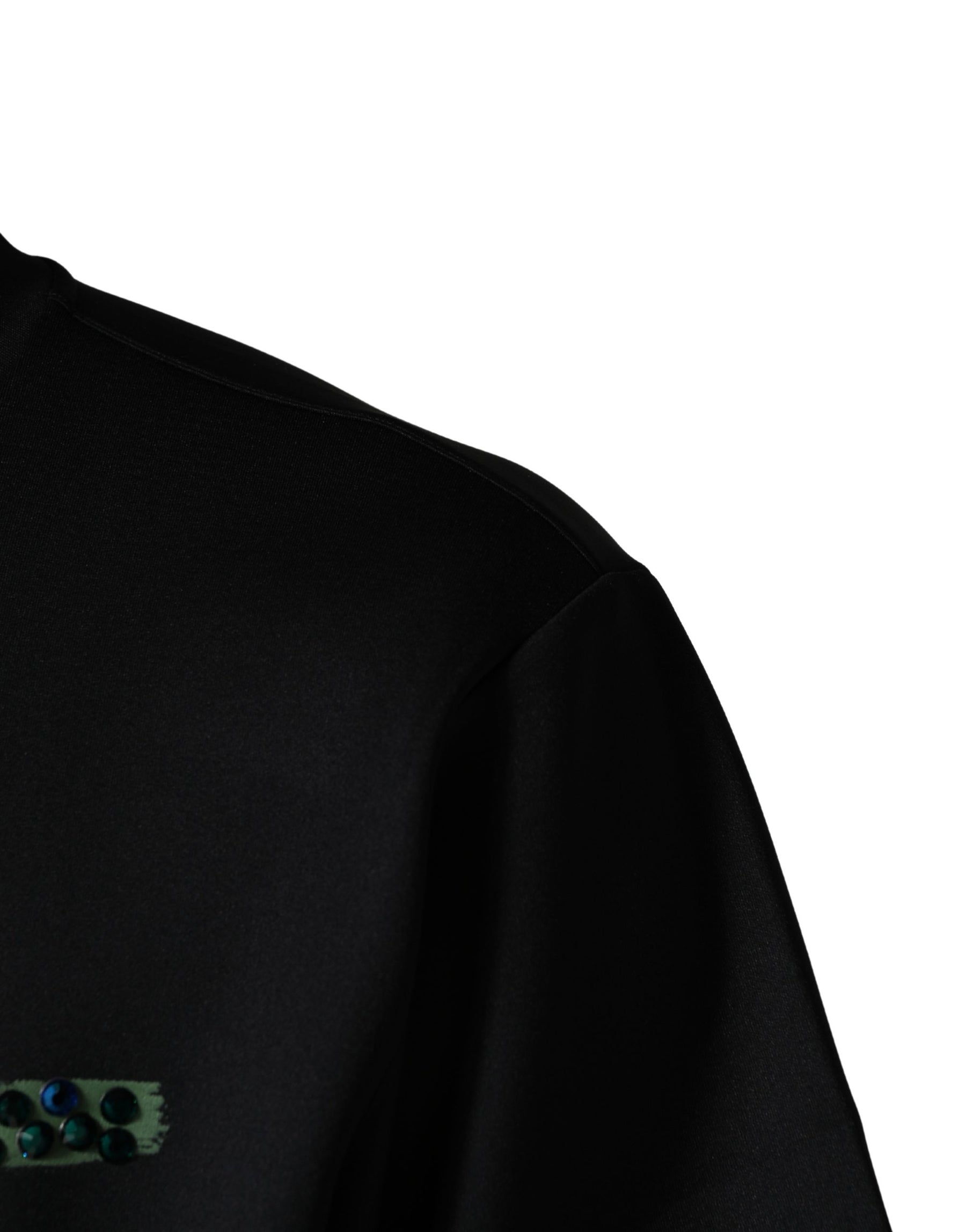 Dolce & Gabbana Black Have Fun Embellished Crew Neck T-shirt | Regal Royce