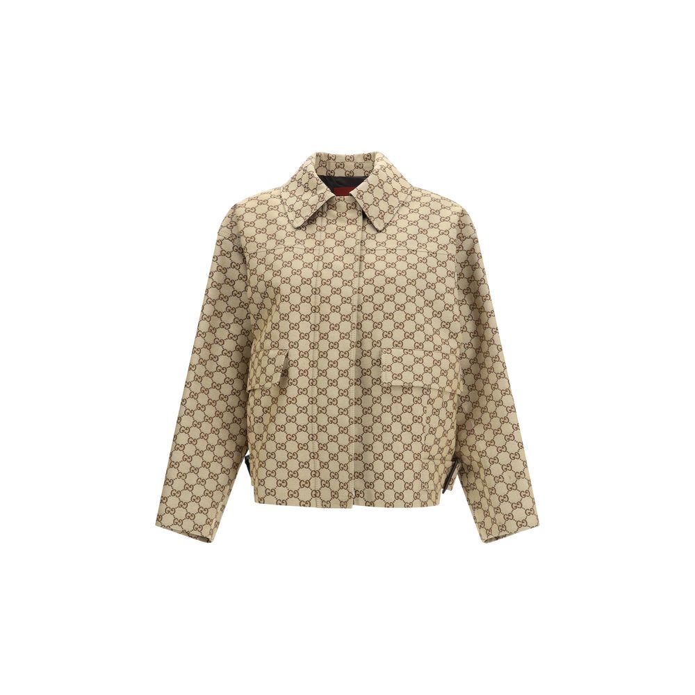 Gucci Beige Cotton Bomber | Regal Royce