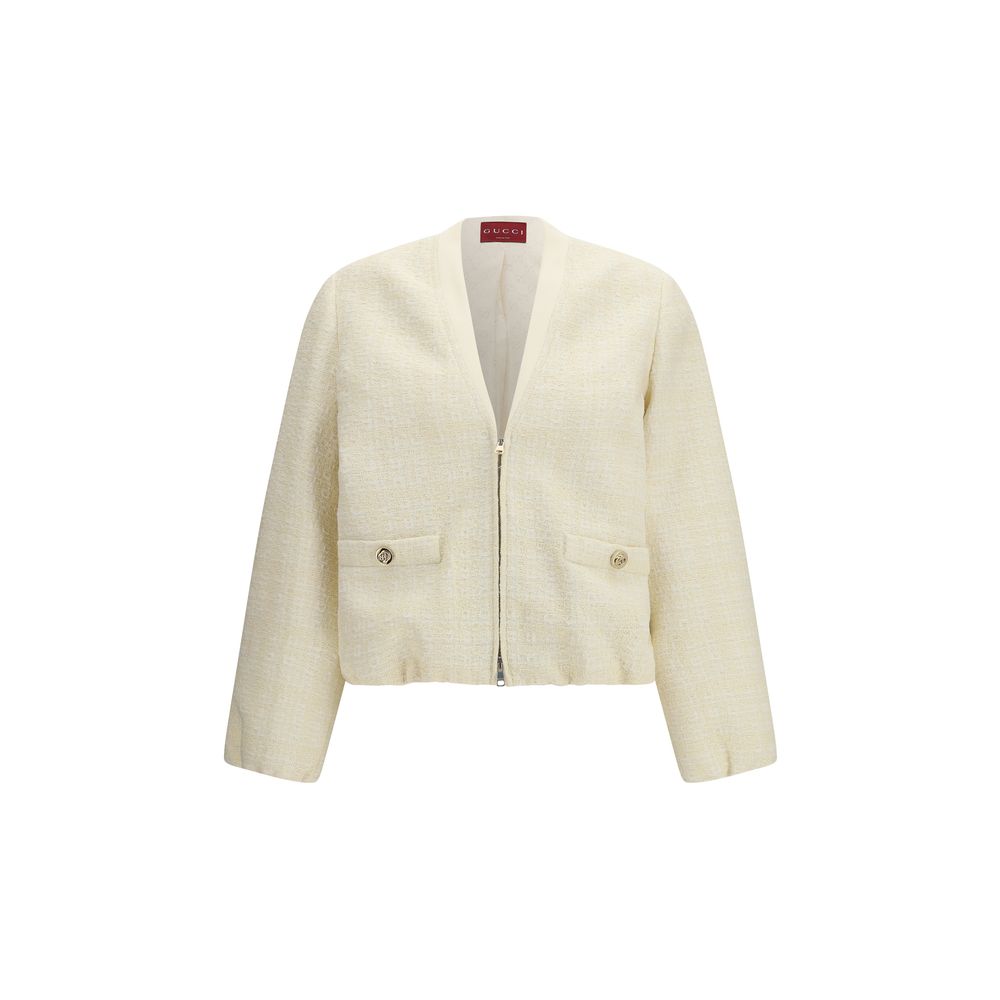 Gucci Beige Cotton Bomber | Regal Royce