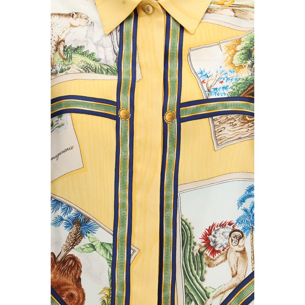Gucci Bicolor Silk Pattern Shirt | Regal Royce