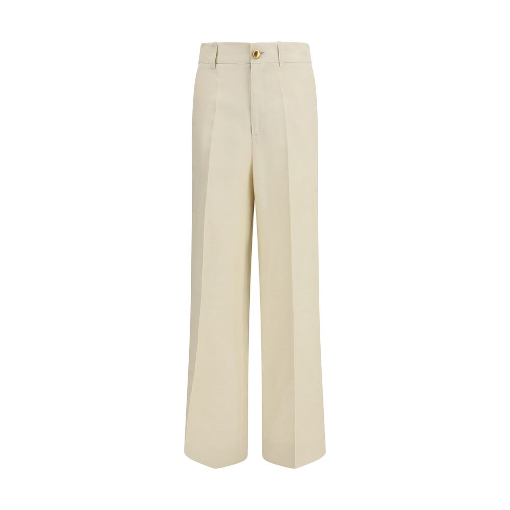 P.A.R.O.S.H. Beige Viscose Casual Pants | Regal Royce