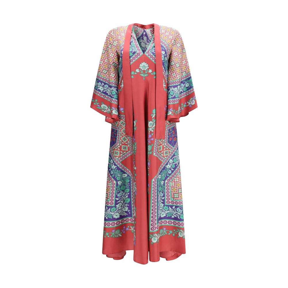 La Double J Multicolor Silk Casual Dress | Regal Royce