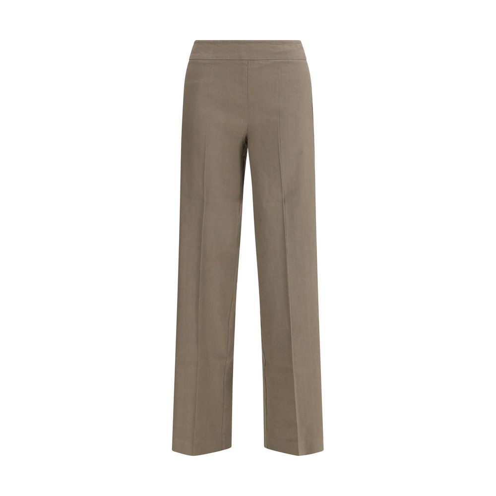 Avenue Montaigne Beige Linen Casual Pants | Regal Royce