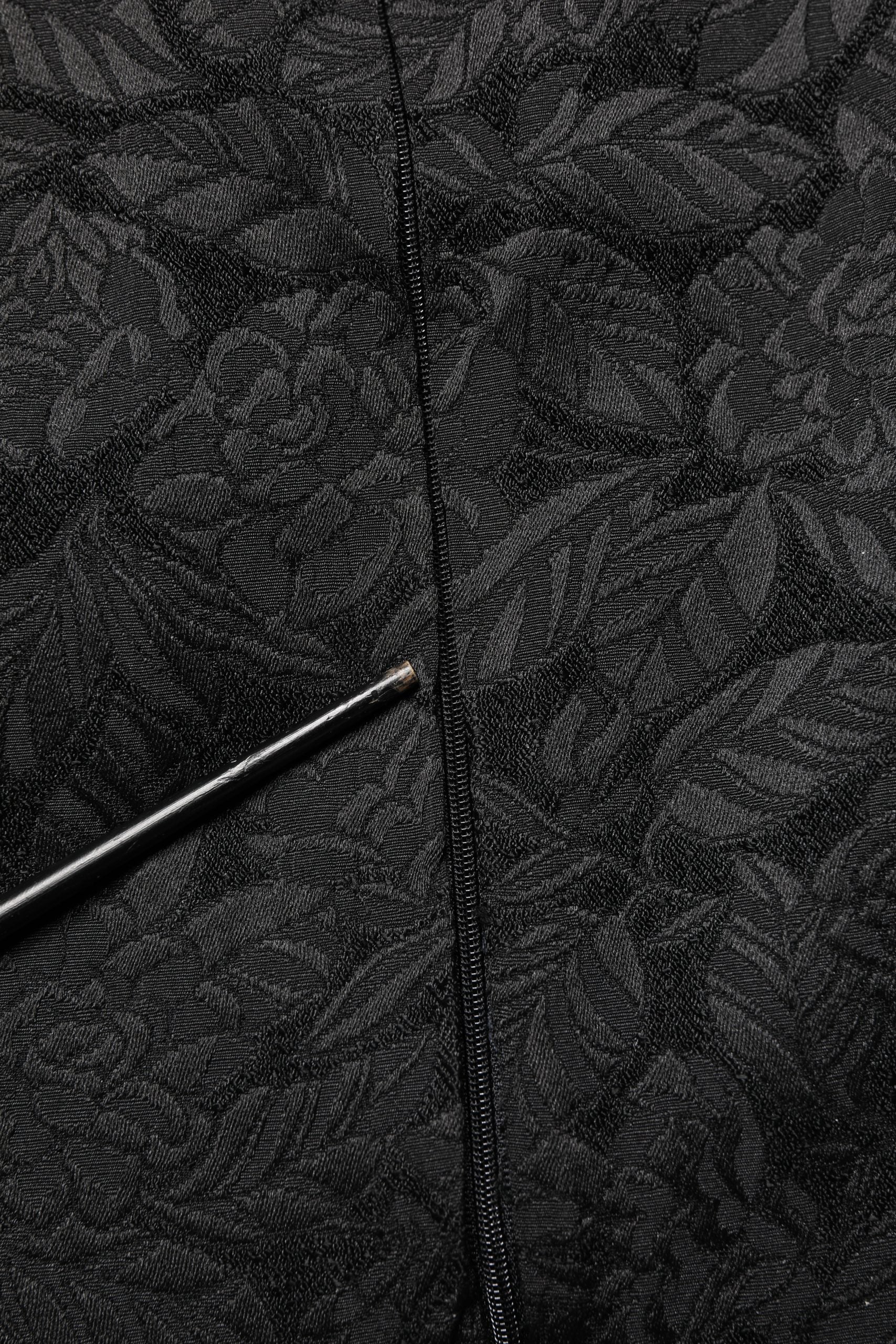 Dolce & Gabbana Black Floral Brocade Sheath Knee Length Dress | Regal Royce