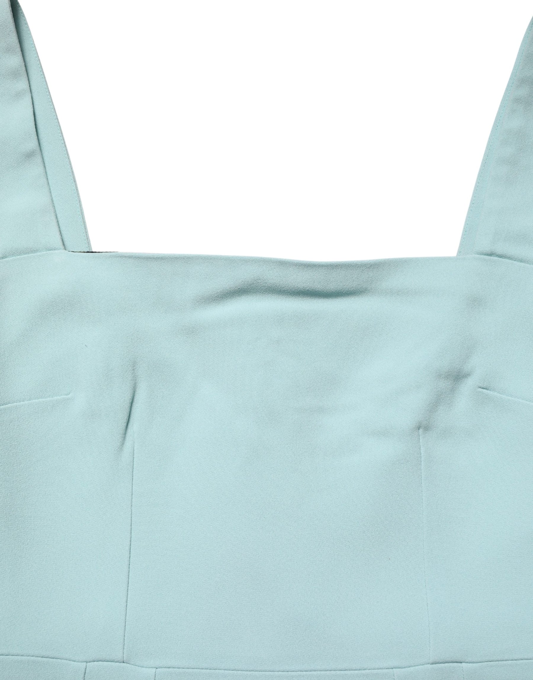 Dolce & Gabbana Green Square Neck Sleeveless Mini  Dress | Regal Royce