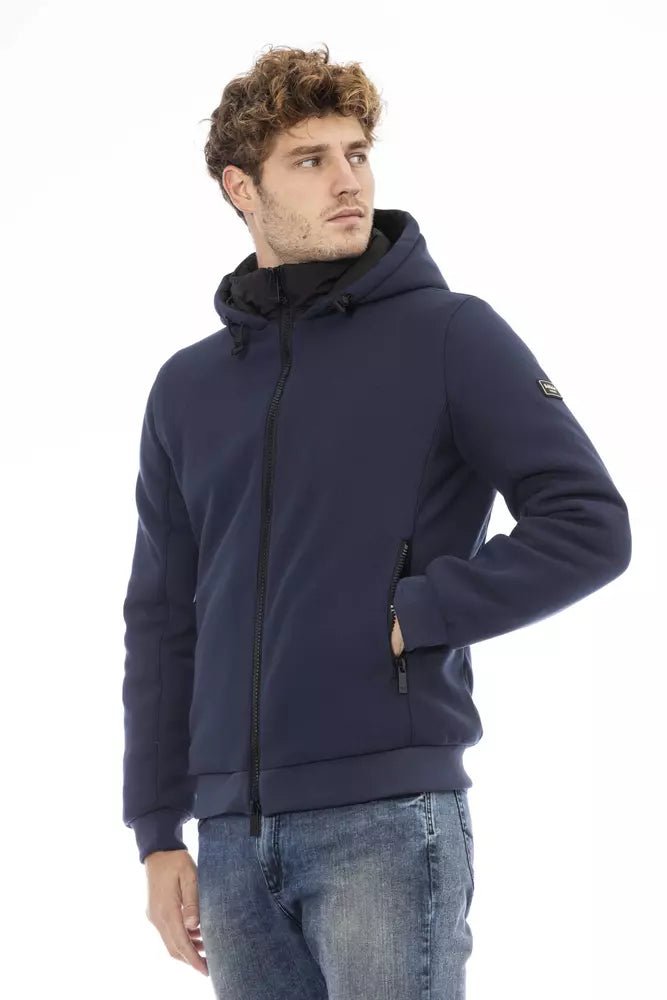 Baldinini Trend Blue Polyester Bomber | Regal Royce