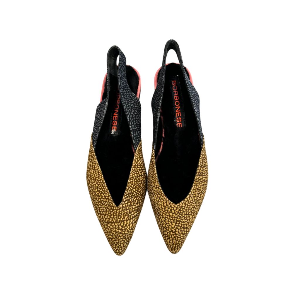 Borbonese Beige Leather Women Ballet Flat | Regal Royce