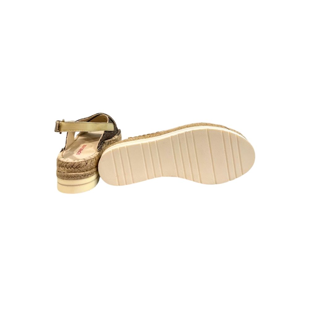 Borbonese Beige Textile Women Sandal | Regal Royce