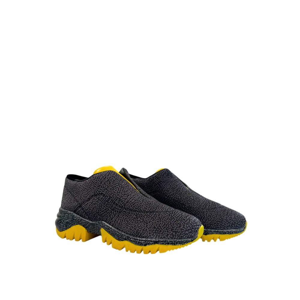 Borbonese Black Leather Women Sneaker