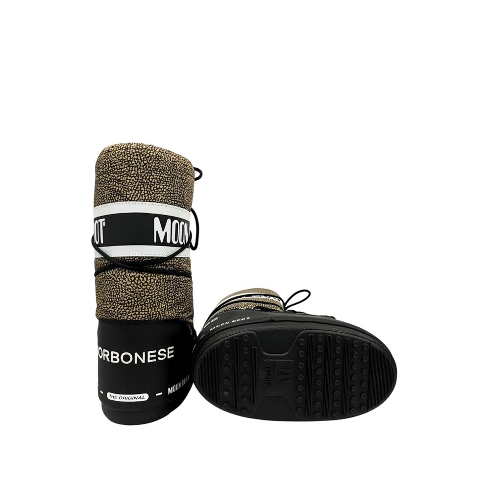 Borbonese Beige Textile Women Boot | Regal Royce