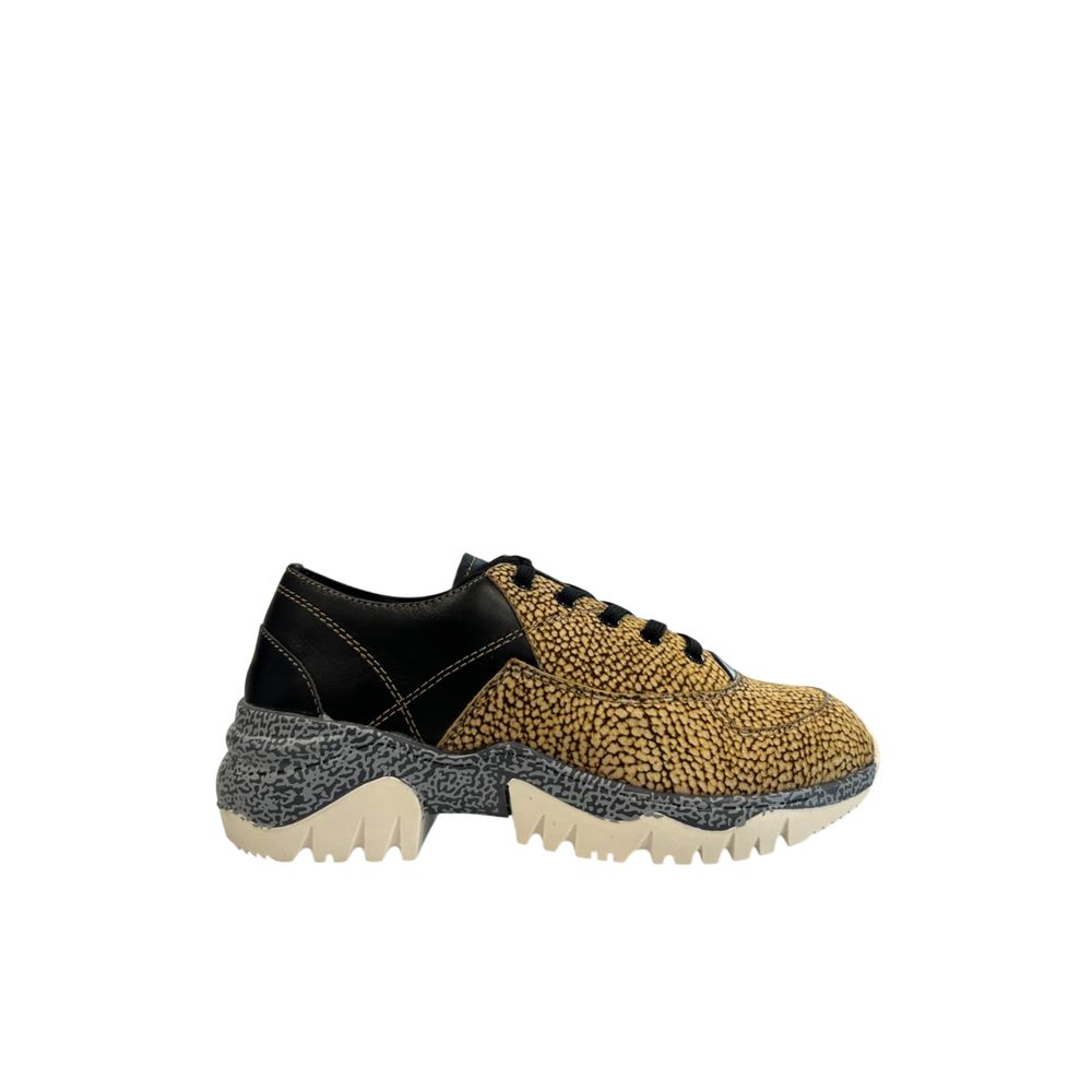 Borbonese Beige Leather Women Sneaker | Regal Royce