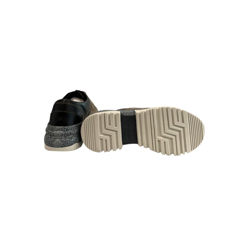 Borbonese Beige Leather Women Sneaker | Regal Royce