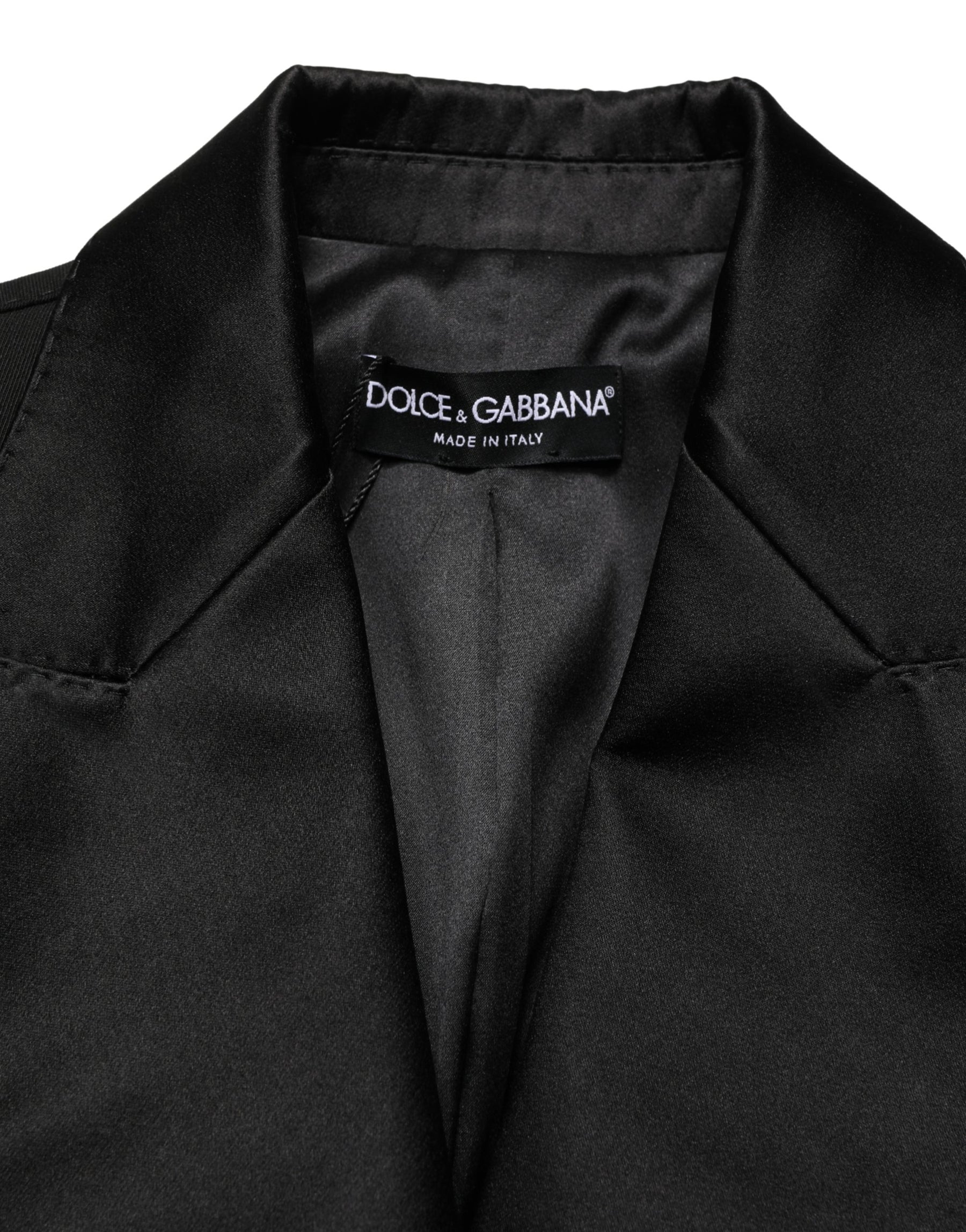 Dolce & Gabbana Black Wool Single Breasted Blazer Jacket | Regal Royce