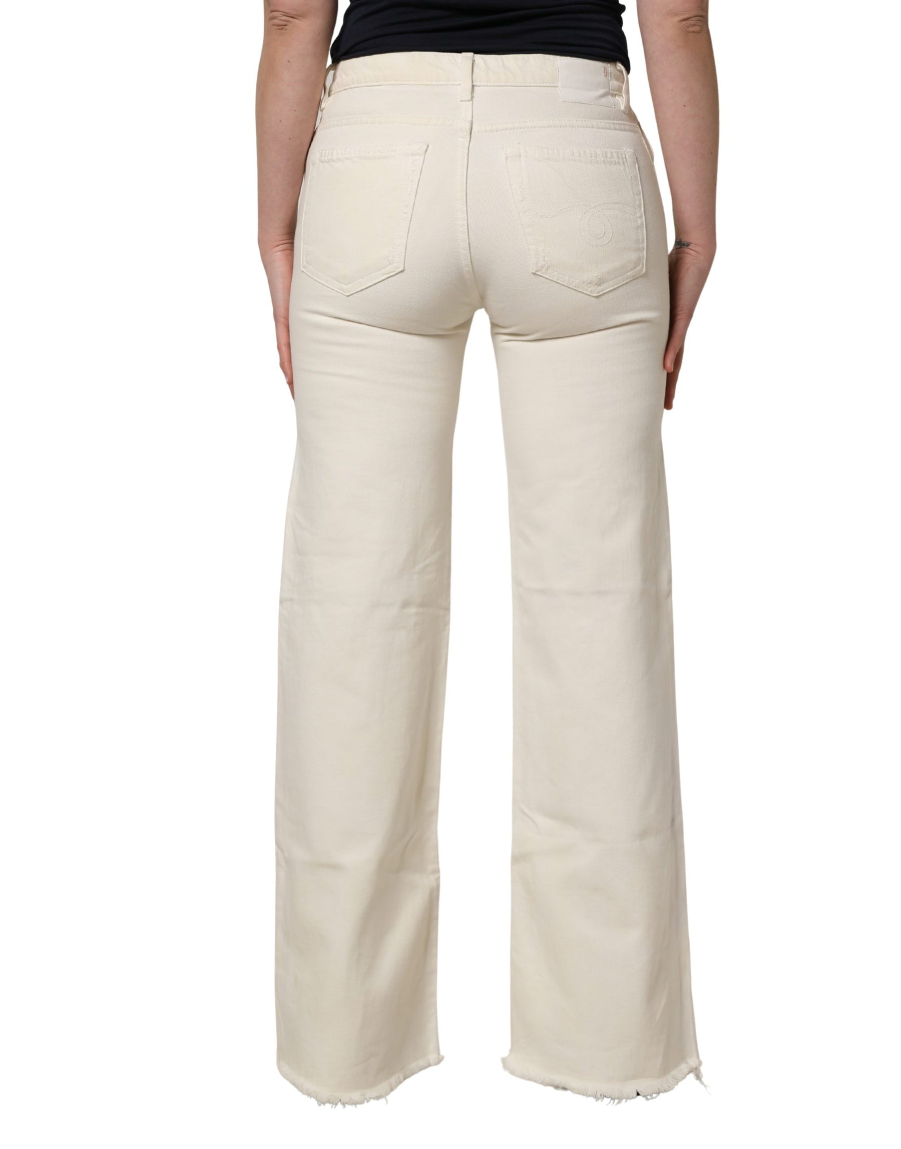 R13 Mid Waisted Bootcut Tattered Denim Trouser Jeans | Regal Royce
