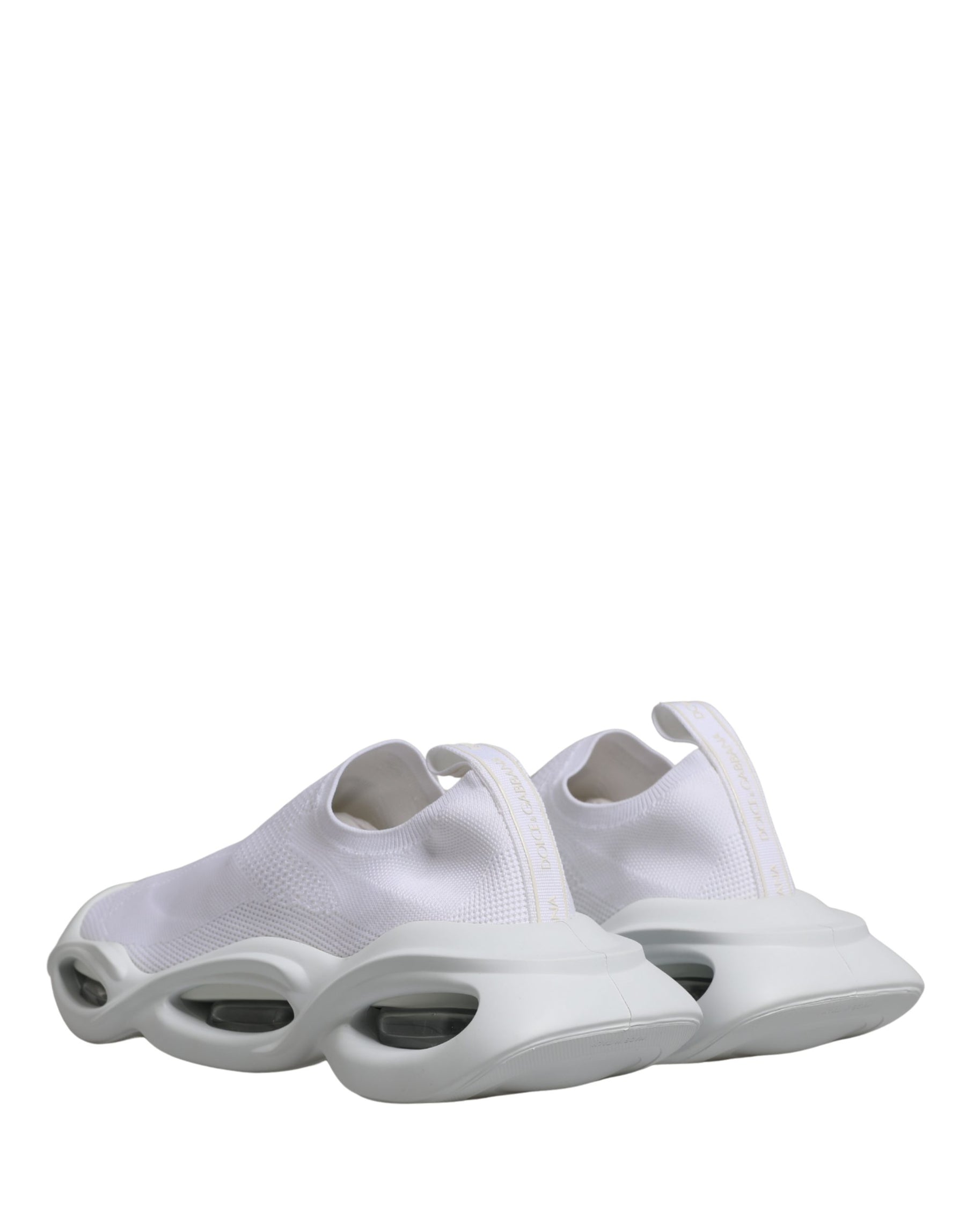 Dolce & Gabbana White Slip On Wave Low Top Sneakers Shoes | Regal Royce