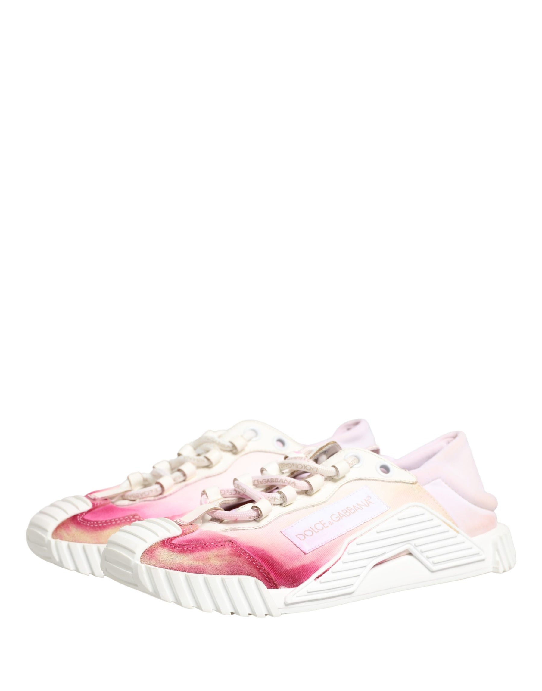 Dolce & Gabbana White NS1 Lace Up Low Top Sneakers Shoes | Regal Royce