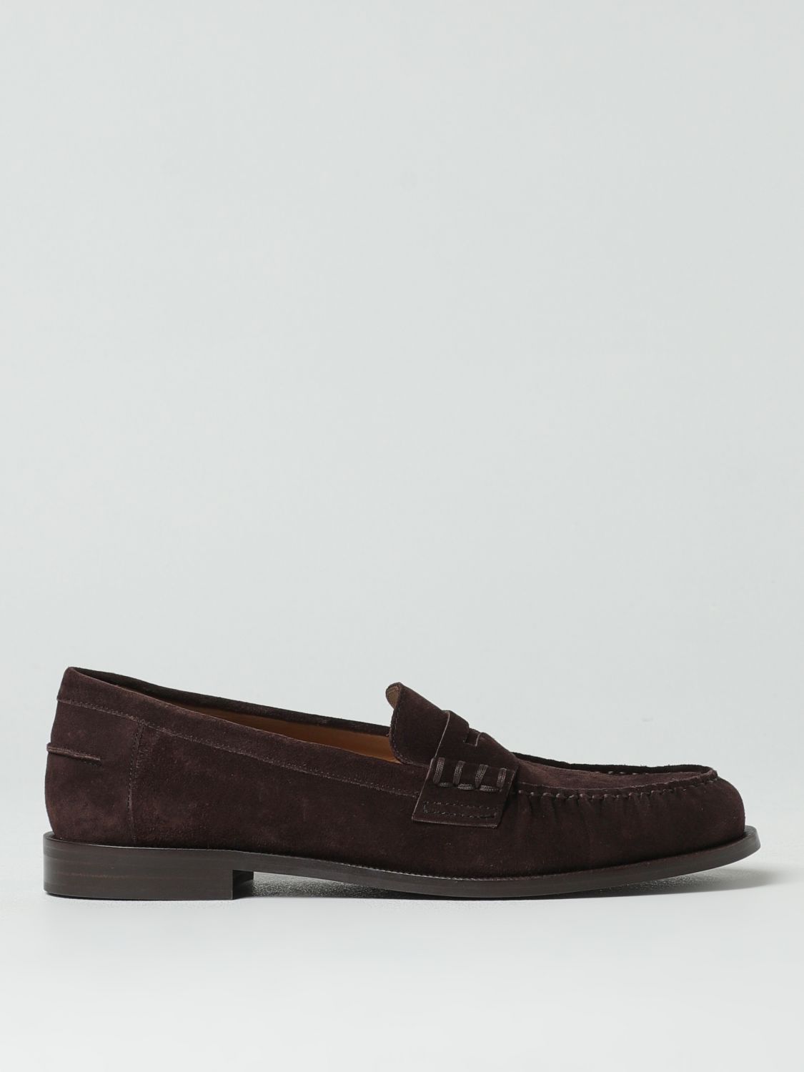 Emporio Armani Brown Suede Leather Slip-On Loafers | Regal Royce