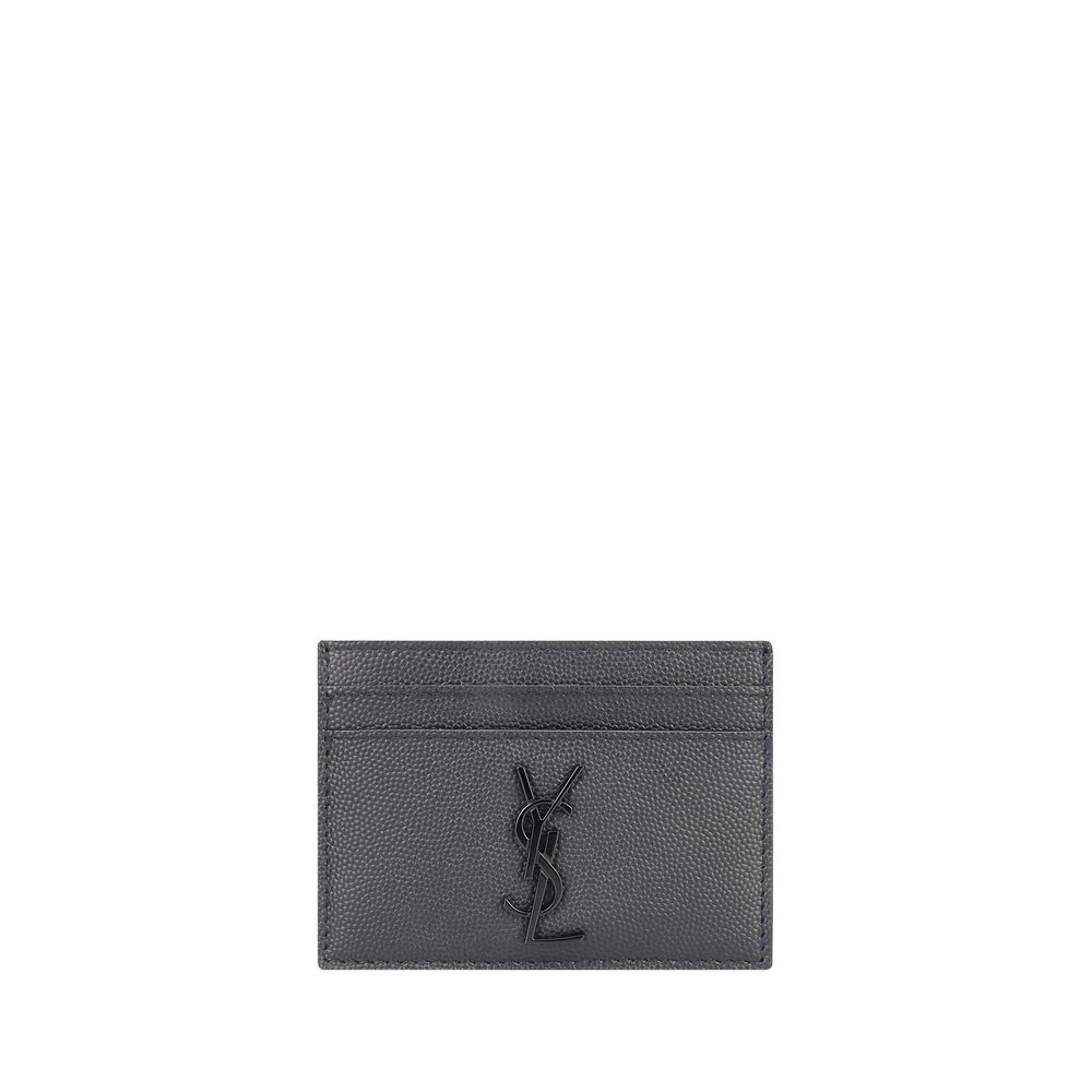 Saint Laurent Gray Calf Leather Bos Taurus Wallet | Regal Royce