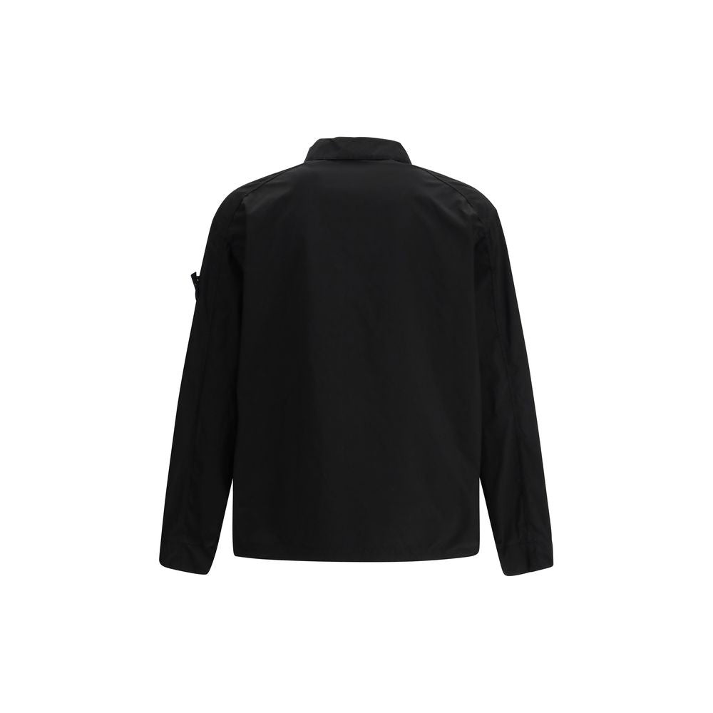 Stone Island Black Polyester Coat | Regal Royce