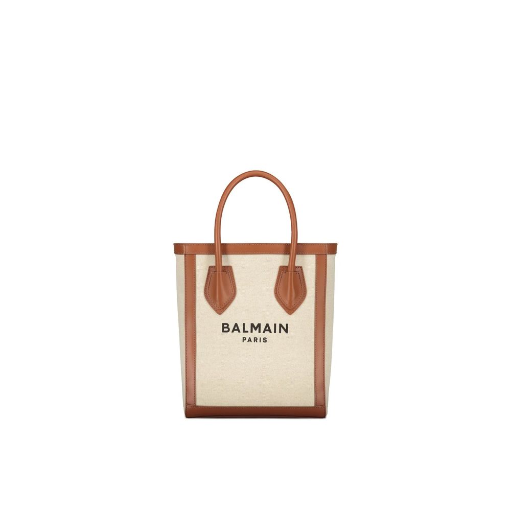Balmain Brown Cotton Tote Bag | Regal Royce