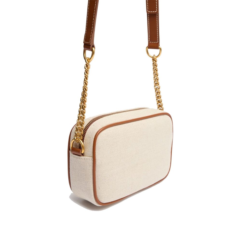 Balmain Brown Cotton Shoulder Bag | Regal Royce