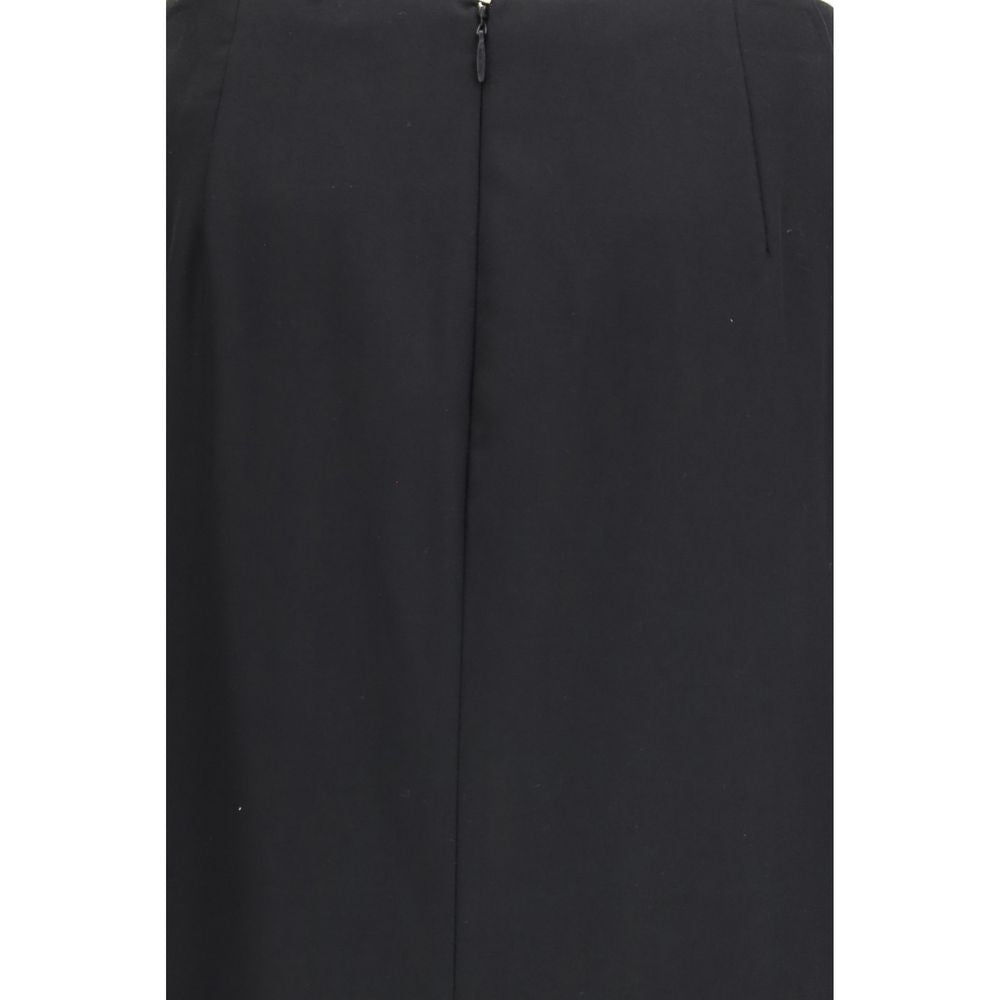The Row Black Wool Long Skirt | Regal Royce