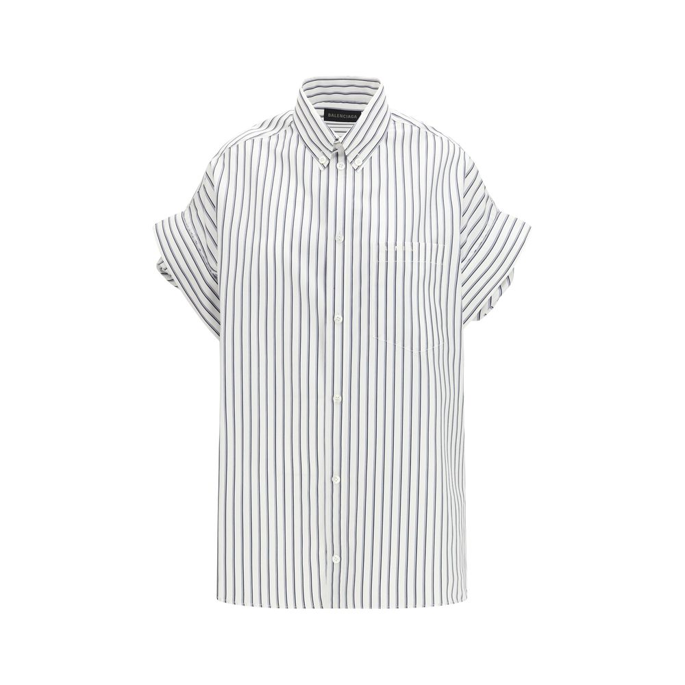 Balenciaga White Cotton Shortsleeve Shirt | Regal Royce