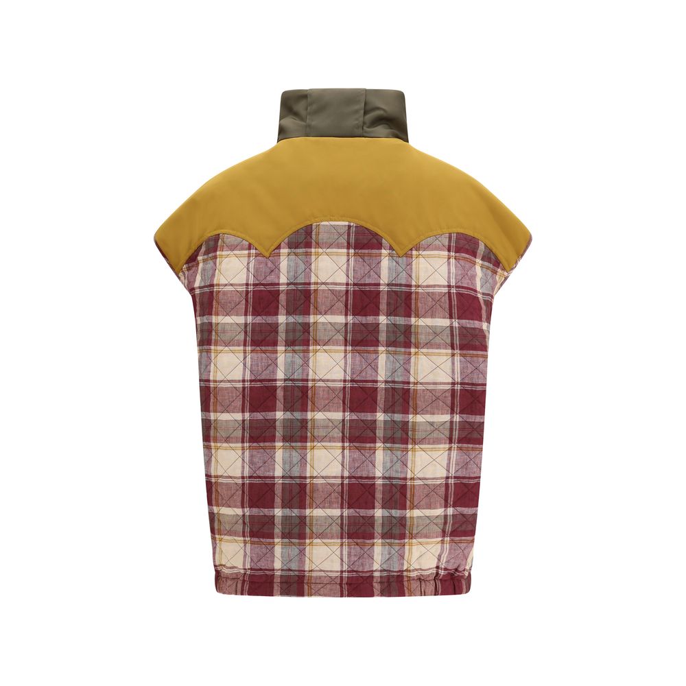 MARBELL Red Polyamide Sleveless Jacket | Regal Royce