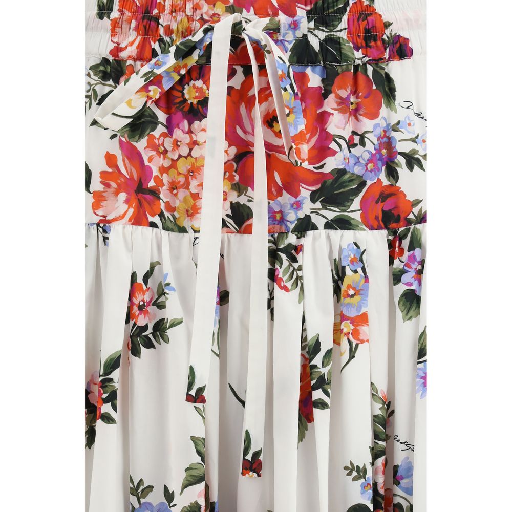 Dolce & Gabbana Multicolor Cotton Long Skirt | Regal Royce