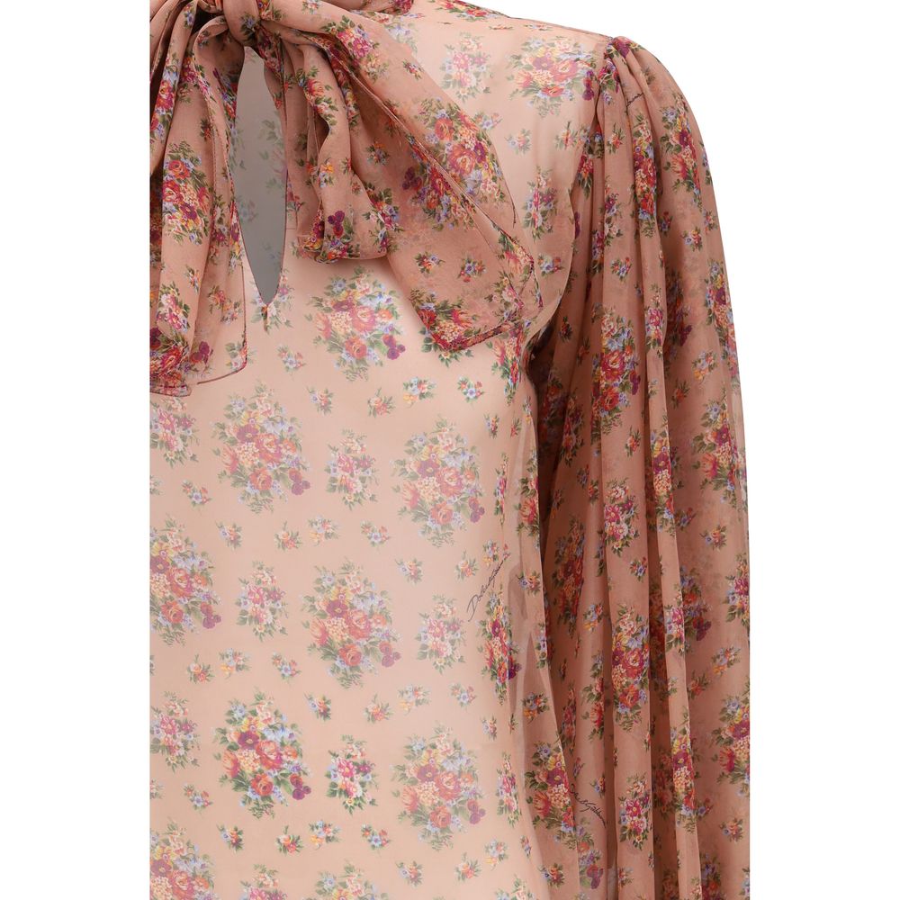 Dolce & Gabbana Multicolor Silk Blouse | Regal Royce