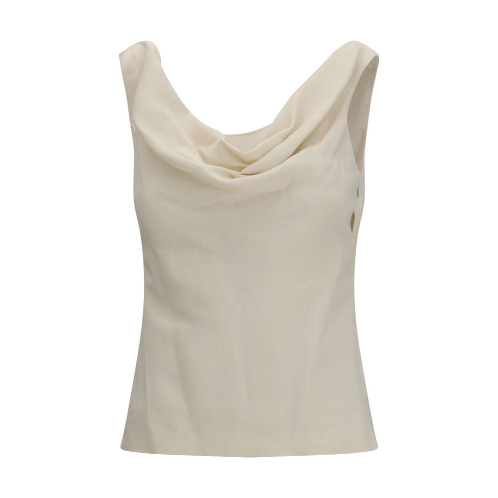 Brunello Cucinelli Beige Viscose Blouse | Regal Royce