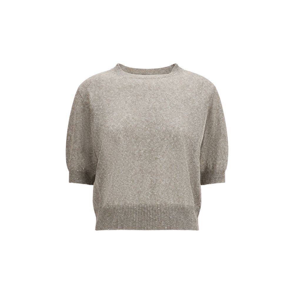 Brunello Cucinelli Brown Cotton Sweatshirt | Regal Royce