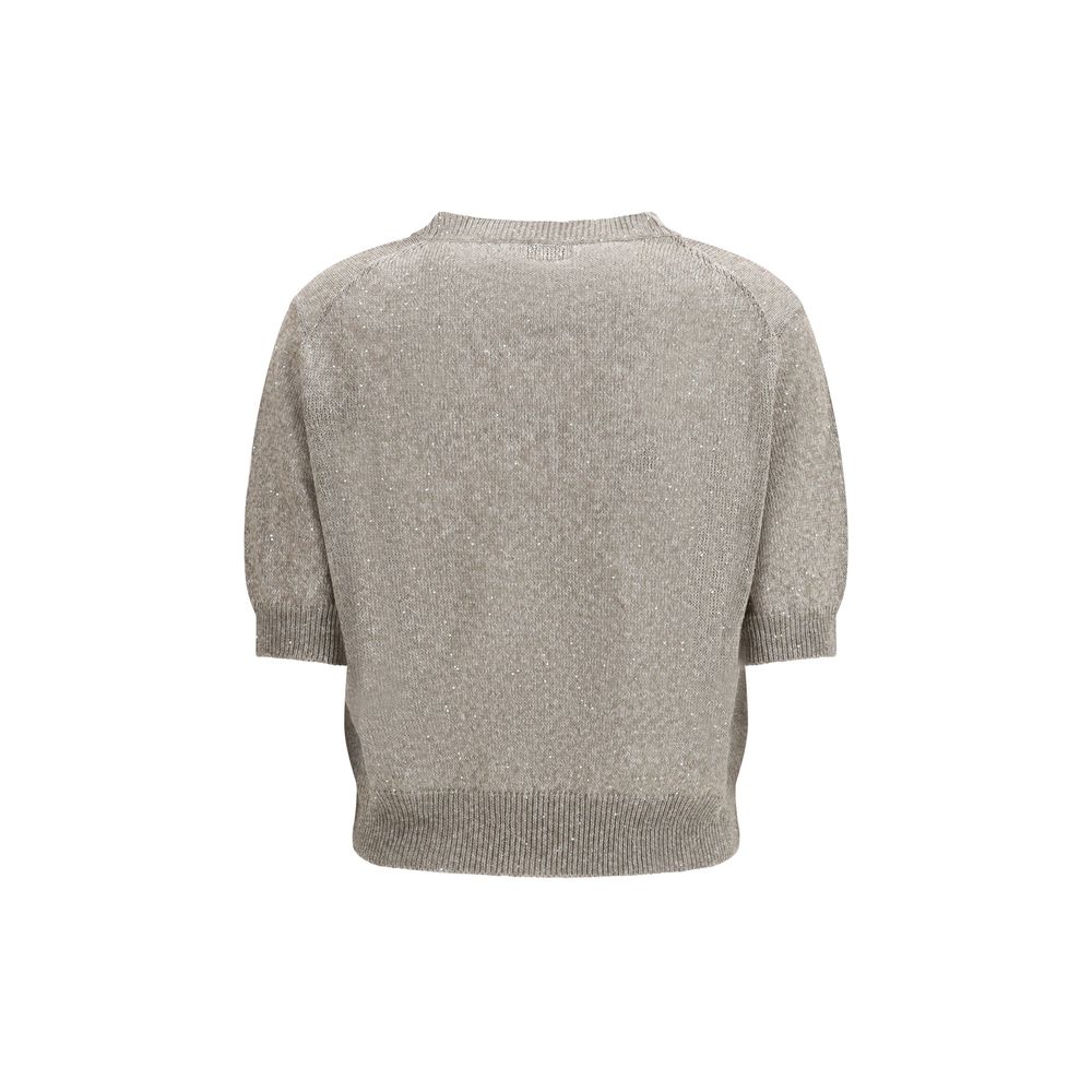 Brunello Cucinelli Brown Cotton Sweatshirt | Regal Royce