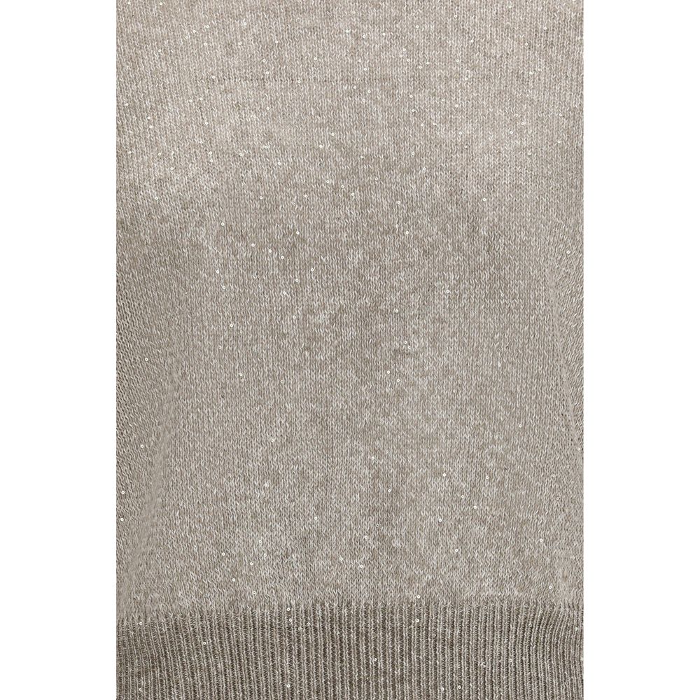 Brunello Cucinelli Brown Cotton Sweatshirt | Regal Royce