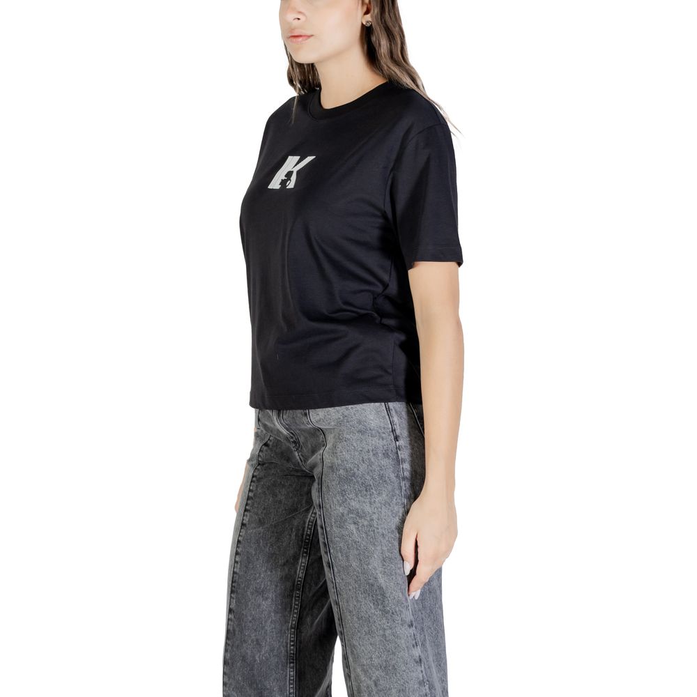 Karl Lagerfeld Black Cotton T-Shirt | Regal Royce